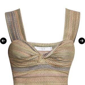 IRO PARIS  Eloy Twist-Front Sleeveless Crop Top $295 36/small